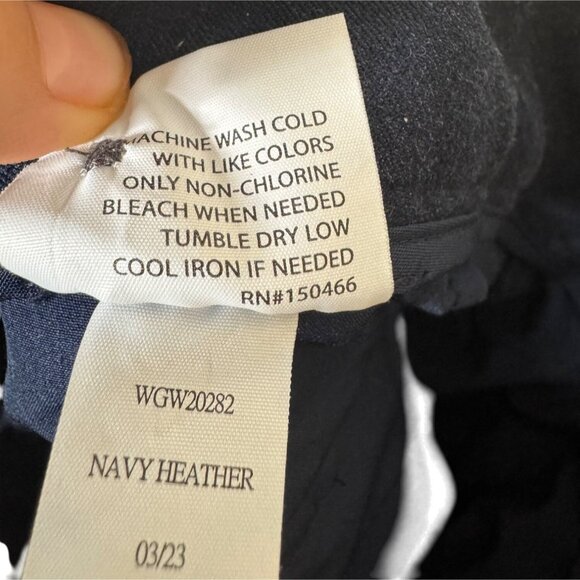 41 Hawthorn Navy Heather Stretch Work Pants Women’s Size 16 Straight Leg Comfort - Picture 5 of 6